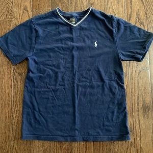 Polo Ralph Lauren navy blue short sleeve shirt size 10/12